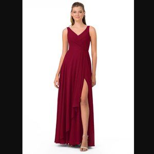 Azazie Calvi Dress in Burgundy (Size A8)